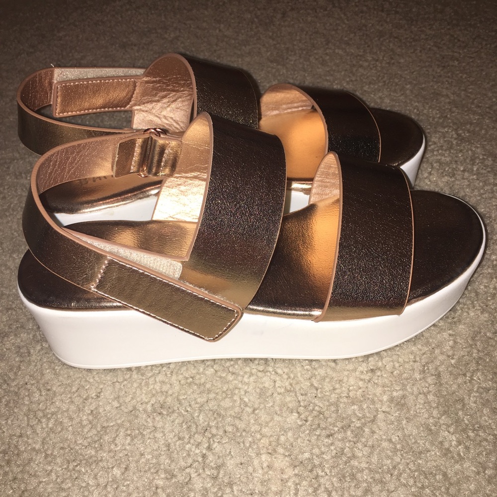 Platform Shoes Rose Gold